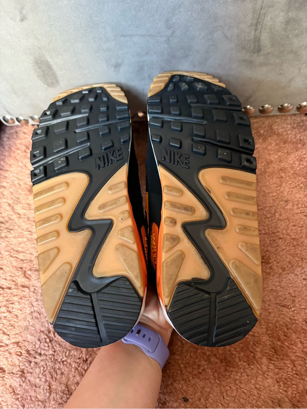 Nike Air Max 90 Starfish Orange Camo M8.5 W10 - Picture 3 of 3